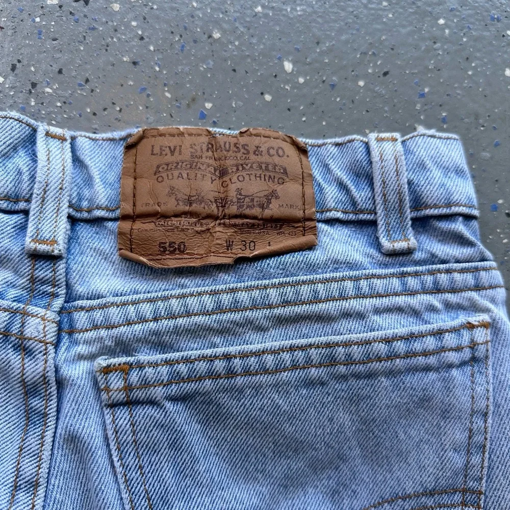 Levis 1056R Light Wash High Waist Straight Leg Denim Jeans Vintage USA W 30 - Picture 2 of 7